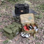 Lemubeane 18L Tactical Camping Storage Tote - Army Green