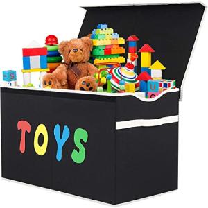 Extra Large Collapsible Toy Storage Chest - Black