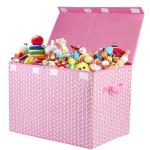 Large Pink Toy Storage Chest for Kids