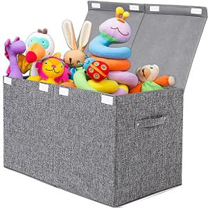 Large Collapsible Toy Box with Lid and Handles
