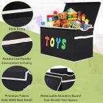Extra Large Collapsible Toy Storage Chest - Black