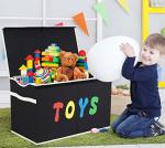 Extra Large Collapsible Toy Storage Chest - Black