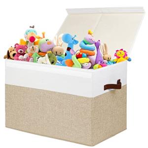 Large Toy Storage Box with Lid and Dividers