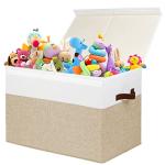 Large Toy Storage Box with Lid and Dividers
