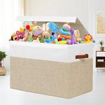 Large Toy Storage Box with Lid and Dividers