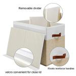 Large Toy Storage Box with Lid and Dividers