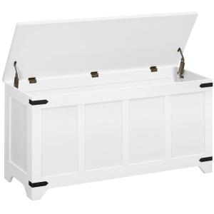 Wooden Storage Trunk with 2 Safety Hinges