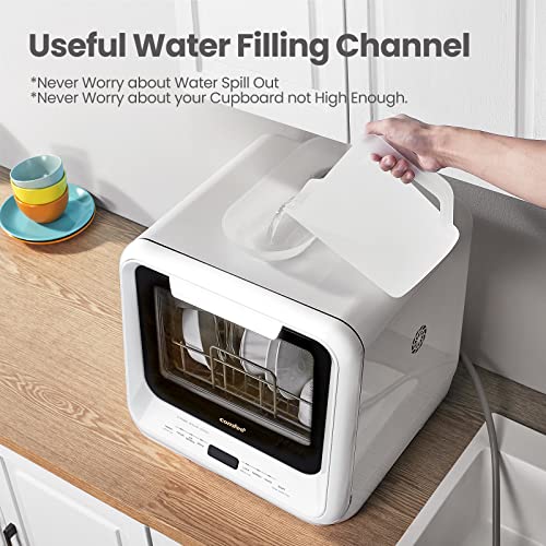 Portable Mini Dishwasher with Built-In Water Tank