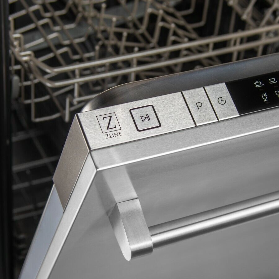ZLINE 24" Stainless Traditional Handle Dishwasher