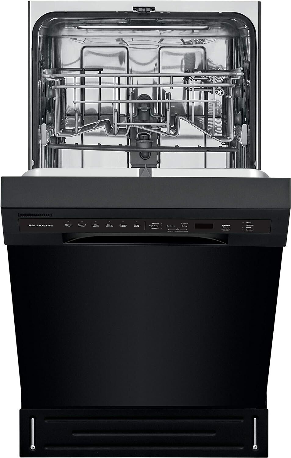 Black 18" ADA Compact Dishwasher with Dual Spray Arms