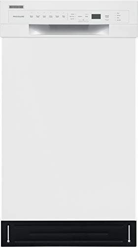 Compact Frigidaire Front Control Dishwasher in White