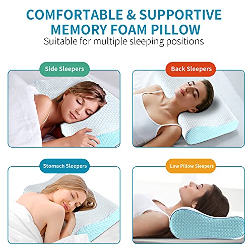 Memory Foam Neck Pillow for Comfort and Support