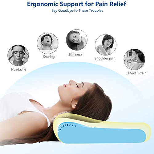 Adjustable Memory Foam Pillow for Neck Pain Relief