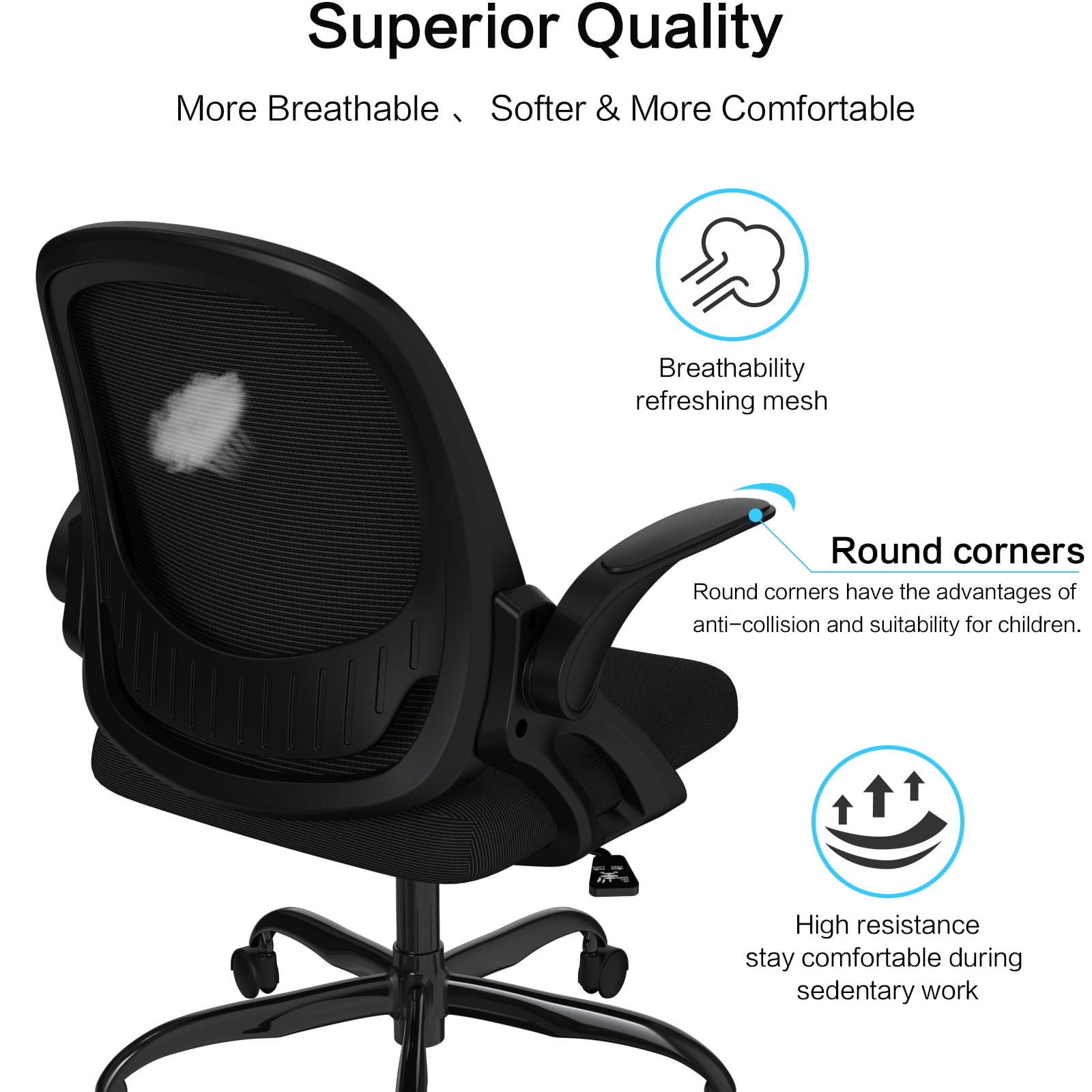 Ergonomic Mesh Office Chair - Black