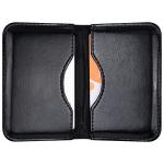 Slim PU Leather Business Card Holder - Black