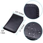 Slim PU Leather Business Card Holder - Black