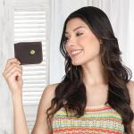 Brown Leather Minimalist Card Holder Wallet