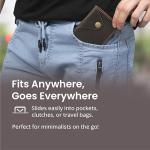 Brown Leather Minimalist Card Holder Wallet