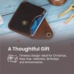 Brown Leather Minimalist Card Holder Wallet