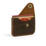 Brown Leather Minimalist Card Holder Wallet