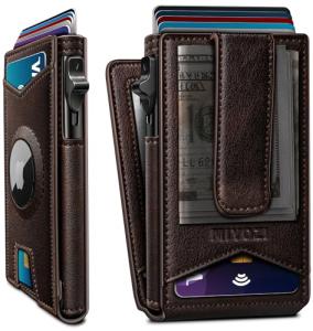 Slim RFID Wallet with Money Clip for Men