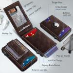 Slim RFID Wallet with Money Clip for Men