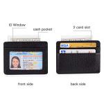 EASTNIGHTS Slim Leather Credit Card Holder Wallet