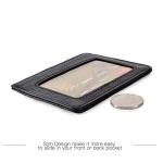 EASTNIGHTS Slim Leather Credit Card Holder Wallet