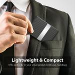 Slim RFID Blocking Business Card Holder, Black