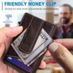 Slim RFID Wallet with Money Clip for Men