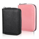 2 Pack Zipper Credit Card Holders in 2 Colors