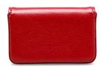 Red Minimalist RFID Blocking Leather Card Holder