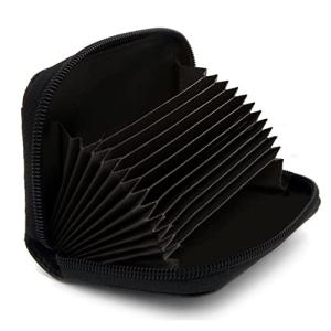 ZHOMA RFID Leather Credit Card Case - Black