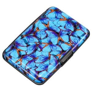 ELFISH RFID Blocking Aluminum Credit Card Case - Blue Butterfly