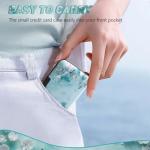 Teal Butterfly RFID Card Holder Wallet