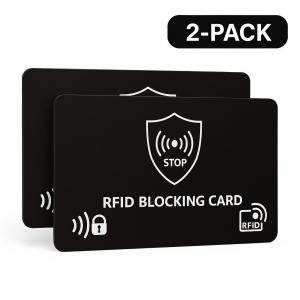 RFID Blocking Credit Card Protectors - 2 Pack