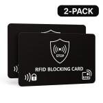 RFID Blocking Credit Card Protectors - 2 Pack