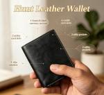 Slim Leather Credit Card Case with RFID Blocking