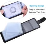 Slim Leather RFID Credit Card Wallet Organizer - Black