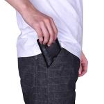 Slim Leather RFID Credit Card Wallet Organizer - Black