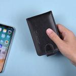 Slim Leather RFID Credit Card Wallet Organizer - Black