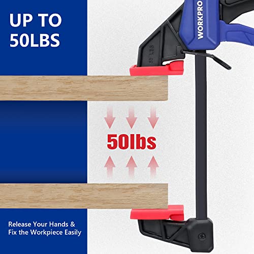 WORKPRO 6" Mini Bar Clamps - Woodworking Essentials