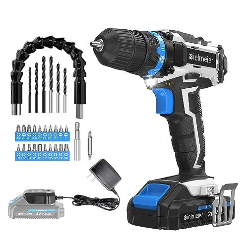 Bielmeier 20V Cordless Drill Set with 29pcs Drill Bits
