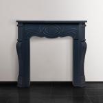 Blue Finish Victorian Decorative Fireplace Mantel