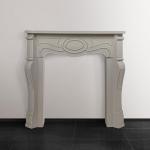 Victorian Decorative Fireplace Mantel in Grey