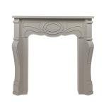 Victorian Decorative Fireplace Mantel in Grey