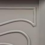 Victorian Decorative Fireplace Mantel in Grey