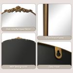 Vintage Gold Baroque Mirror - 36"x30" Antique Style