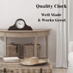 Wooden Battery Operated Mantel Clock - Silent Design