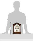 Bulova Durant Walnut Chiming Clock B1845